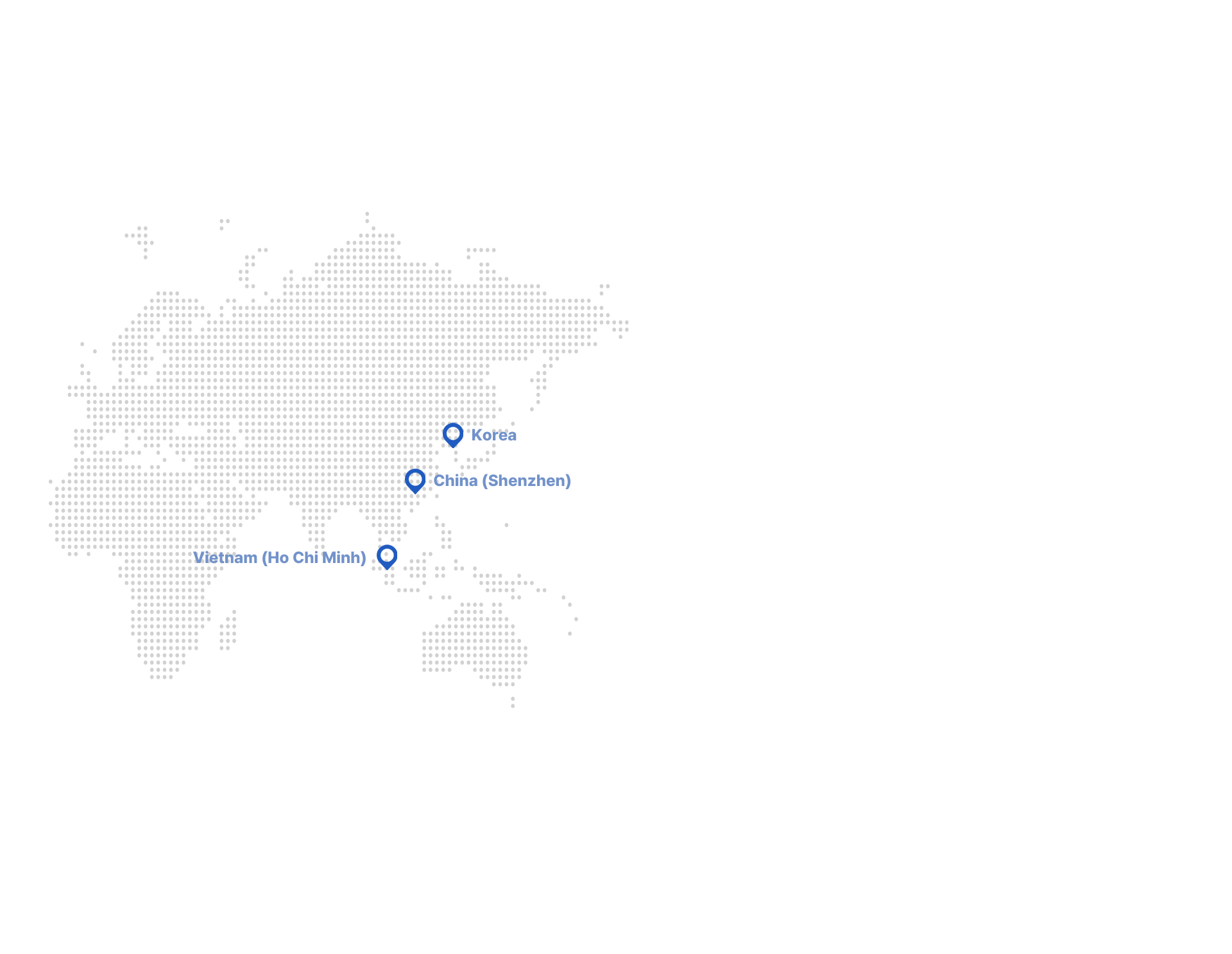 Global operations map
